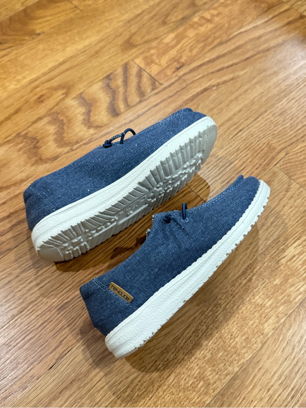 Hey Dude Wendy Sparkling Denim kids sz k12 loafer